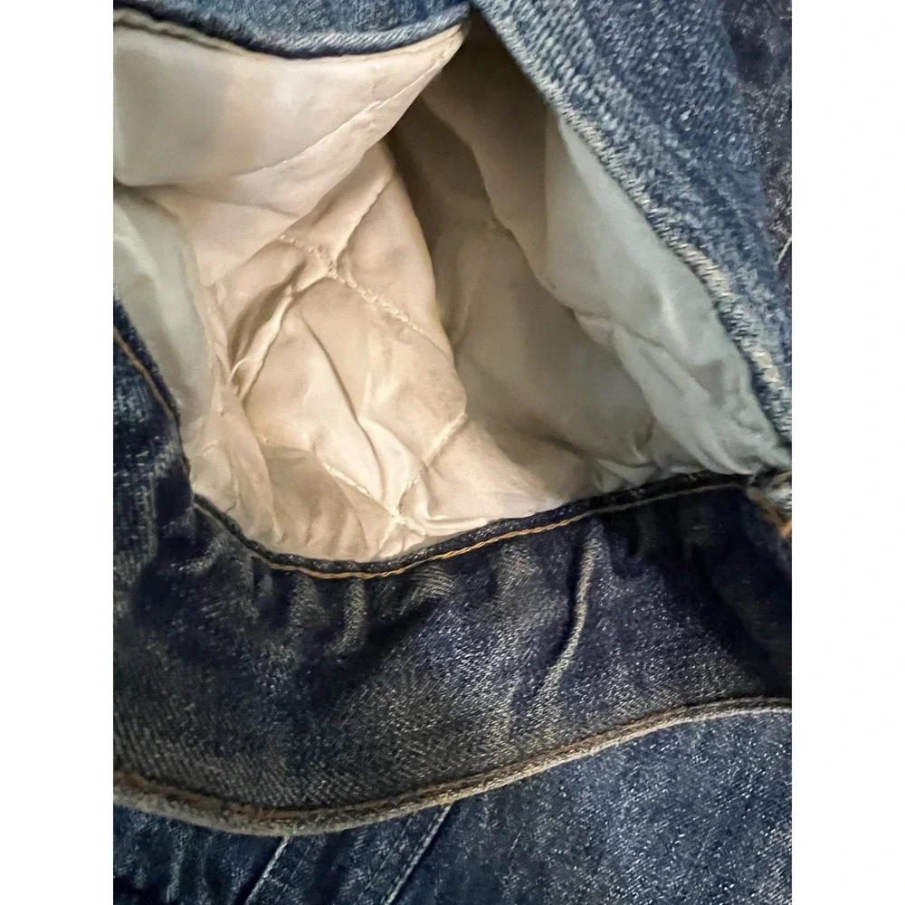 Levi's Vintage 70s Sherpa Lined‎ Truckers Jacket Jean Denim Mens 42R Made USA